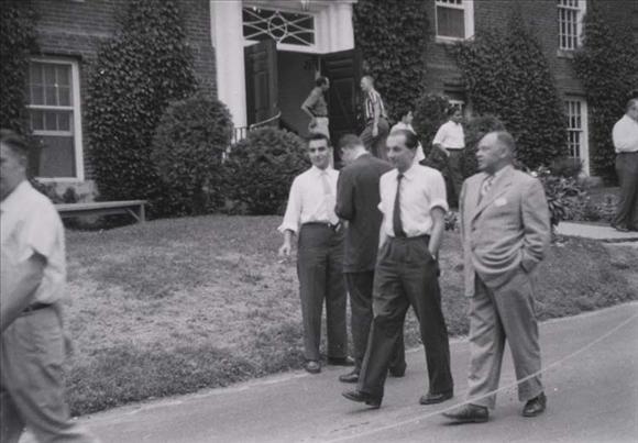 Attendees at the Electrochemistry Gordon Conference, circa 1968