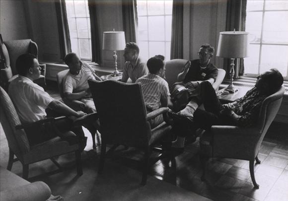 Socializing at a Gordon Conference, 1956